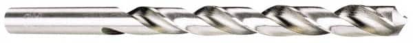 Hertel - 0.38mm 118° High Speed Steel Jobber Drill - Bright Finish, Spiral Flute, Straight Shank, 19mm OAL, Standard Point - Benchmark Tooling