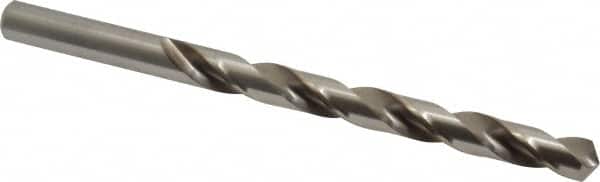 Cleveland - Letter Q 118° High Speed Steel Jobber Drill - Bright Finish, Right Hand Cut, Spiral Flute, Straight Shank, 4-3/4" OAL, Standard Point - Benchmark Tooling