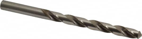 Cleveland - Letter S 118° High Speed Steel Jobber Drill - Bright Finish, Right Hand Cut, Spiral Flute, Straight Shank, 4-7/8" OAL, Standard Point - Benchmark Tooling
