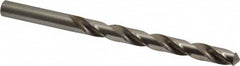 Cleveland - Letter S 118° High Speed Steel Jobber Drill - Bright Finish, Right Hand Cut, Spiral Flute, Straight Shank, 4-7/8" OAL, Standard Point - Benchmark Tooling