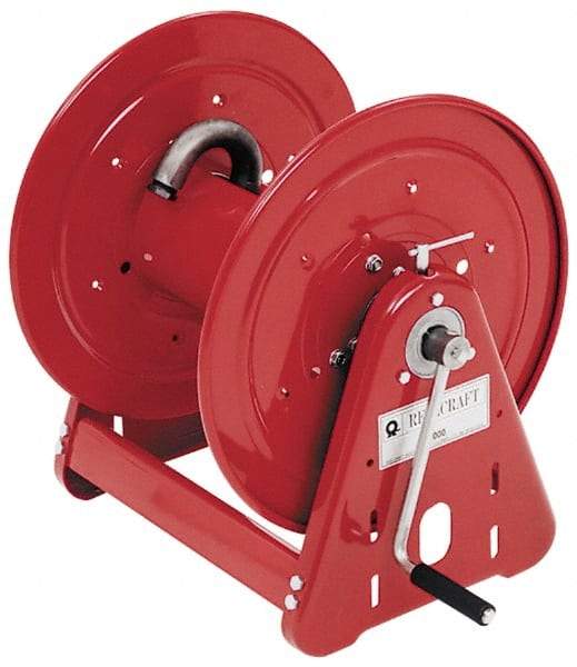 Reelcraft - 100' Manual Hose Reel - 1,000 psi, Hose Not Included - Benchmark Tooling