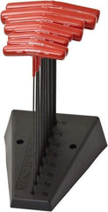 Bondhus - 8 Piece, T-Handle Cushion Grip Hex Key Set - 2 to 10mm Range, Protanium High Torque Steel - Benchmark Tooling