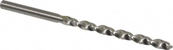 Cleveland - #13 118° High Speed Steel Jobber Drill - Bright Finish, Right Hand Cut, Spiral Flute, Straight Shank, 3-1/2" OAL, Standard Point - Benchmark Tooling