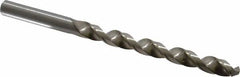 Cleveland - Letter H 118° High Speed Steel Jobber Drill - Bright Finish, Right Hand Cut, Spiral Flute, Straight Shank, 4-1/8" OAL, Standard Point - Benchmark Tooling