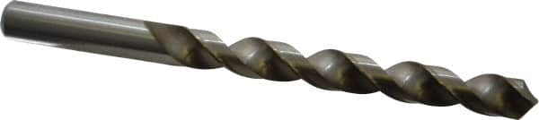 Cleveland - Letter X 118° High Speed Steel Jobber Drill - Bright Finish, Right Hand Cut, Spiral Flute, Straight Shank, 5-1/8" OAL, Standard Point - Benchmark Tooling