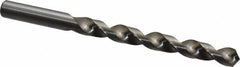 Cleveland - 3/8" 118° High Speed Steel Jobber Drill - Bright Finish, Right Hand Cut, Spiral Flute, Straight Shank, 5" OAL, Standard Point - Benchmark Tooling