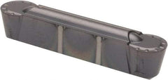 Kennametal - 250R GMN Grade KC5010, 6.35mm Cutting Width Carbide Grooving Insert - 5.2mm Max Depth of Cut, Neutral, 1/8" Corner Radius, TiAlN Finish - Benchmark Tooling