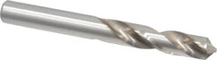 Cleveland - 5/16" 118° Spiral Flute High Speed Steel Screw Machine Drill Bit - Bright Finish, Right Hand Cut, 1-5/8" Flute Length, 2-13/16" OAL, Standard Point, Straight Shank - Benchmark Tooling