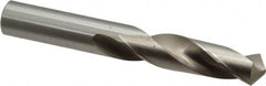 Cleveland - 5/8" 118° Spiral Flute High Speed Steel Screw Machine Drill Bit - Bright Finish, Right Hand Cut, 2-3/4" Flute Length, 4-1/4" OAL, Standard Point, Straight Shank - Benchmark Tooling