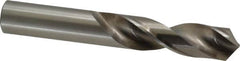 Cleveland - 11/16" 118° Spiral Flute High Speed Steel Screw Machine Drill Bit - Bright Finish, Right Hand Cut, 2-7/8" Flute Length, 4-5/8" OAL, Standard Point, Straight Shank - Benchmark Tooling