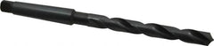 Cleveland - 37/64", 2MT 118° Point High Speed Steel Taper Shank Drill Bit - Oxide Finish, 4-7/8" Flute Length, 8-3/4" OAL, Spiral Flute, Series 2410 - Benchmark Tooling