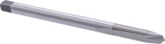 Union Butterfield - 1/4-20 UNC 2 Flute H3 Bright Finish High Speed Steel Spiral Point Extension Tap - Plug Chamfer, 4" OAL, 1" Thread Length, 3B Class of Fit, Series 1534NE - Exact Industrial Supply