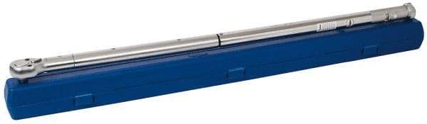 Value Collection - 3/4" Drive Micrometer Type Ratchet Head Torque Wrench - 150 Ft/Lb to 600 Ft/Lb Torque, 43" OAL, 2 Ft/Lb Graduation - Benchmark Tooling