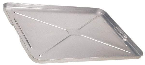 Plews - 26" Long x 17-3/4" Wide x 1" High, Oil Drip Pan - Galvanized Steel - Benchmark Tooling