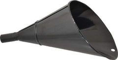 Value Collection - 2 Qt Capacity Steel Funnel - 1" Tip OD, 4" Straight Spout, Black - Benchmark Tooling