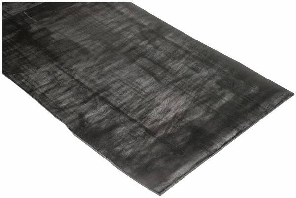 Made in USA - 36" Wide, 1/8" Thick, Buna-N Rubber Foam Sheet - 65 to 75 Durometer, Black, -20 to 180°F, 2,500 psi Tensile Strength, Plain Backing, Cut-to-Length - Benchmark Tooling