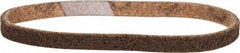 Made in USA - 1/2" Wide x 18" OAL, Aluminum Oxide Abrasive Belt - Aluminum Oxide, Coarse, Nonwoven - Benchmark Tooling