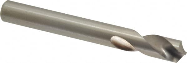 Cleveland - 3/8" Body Diam, 120°, 3-1/8" OAL, High Speed Steel Spotting Drill - Benchmark Tooling