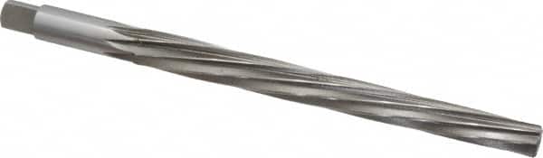 Cleveland - #9 Pin, 0.6066" Diam, 0.4805" Small End, 9/16" Diam Straight Shank, 6-1/16" Flute, Taper Pin Reamer - Benchmark Tooling