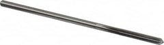 Cleveland - #12 High Speed Steel 6 Flute Chucking Reamer - Straight Flute, Straight Shank, 1-1/8" Flute Length, 4-1/2" OAL - Benchmark Tooling