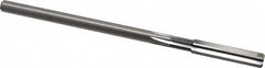 Cleveland - Letter Q High Speed Steel 6 Flute Chucking Reamer - Straight Flute, Straight Shank, 1-1/2" Flute Length, 6" OAL - Benchmark Tooling