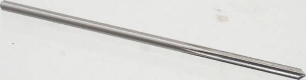 Cleveland - 9/64" High Speed Steel 6 Flute Chucking Reamer - Straight Flute, Straight Shank, 1" Flute Length, 4" OAL - Benchmark Tooling