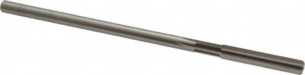 Cleveland - 9/32" High Speed Steel 6 Flute Chucking Reamer - Straight Flute, Straight Shank, 1-1/2" Flute Length, 6" OAL - Benchmark Tooling