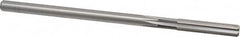 Cleveland - 19/64" High Speed Steel 6 Flute Chucking Reamer - Straight Flute, Straight Shank, 1-1/2" Flute Length, 6" OAL - Benchmark Tooling