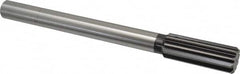 Cleveland - 1-1/8" High Speed Steel 10 Flute Chucking Reamer - Straight Flute, Straight Shank, 2-7/8" Flute Length, 11" OAL - Benchmark Tooling