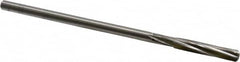 Cleveland - 9/32" High Speed Steel 6 Flute Chucking Reamer - Spiral Flute, Straight Shank, 1-1/2" Flute Length, 6" OAL - Benchmark Tooling