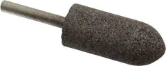 Norton - 7/8" Head Diam x 2" Thickness, A11, Pointed Tree End, Zirconia Alumina Mounted Point - Very Coarse Grade, 30 Grit, 25,420 RPM - Benchmark Tooling