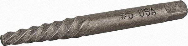 Cleveland - Spiral Flute Screw Extractor - #3 Extractor for 5/16 to 7/16" Screw, 2-11/16" OAL - Benchmark Tooling