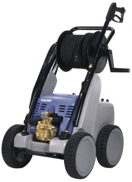 Kranzle - Electric, 7.5 hp, 2,400 psi, 5 GPM, Cold Water Pressure Washer - 65' Hose, 220 Max Volts - Benchmark Tooling