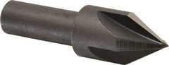 Cleveland - 3/4" Head Diam, 1/2" Shank Diam, 4 Flute 60° High Speed Steel Countersink - Benchmark Tooling