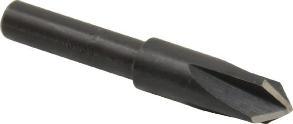 Cleveland - 1/4" Head Diam, 3/16" Shank Diam, 4 Flute 82° High Speed Steel Countersink - Benchmark Tooling