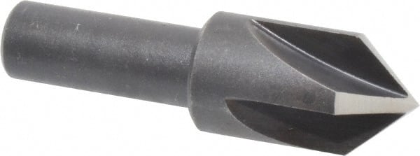 Cleveland - 3/4" Head Diam, 1/2" Shank Diam, 4 Flute 82° High Speed Steel Countersink - Benchmark Tooling