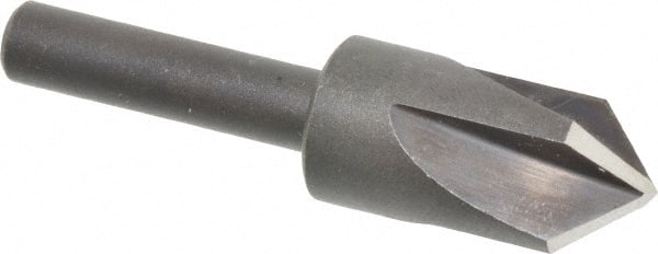 Cleveland - 1/2" Head Diam, 3/8" Shank Diam, 4 Flute 90° High Speed Steel Countersink - Benchmark Tooling