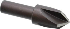 Cleveland - 3/4" Head Diam, 1/2" Shank Diam, 4 Flute 90° High Speed Steel Countersink - Oxide Finish, 2-13/32" OAL, Single End, Straight Shank, Right Hand Cut - Benchmark Tooling