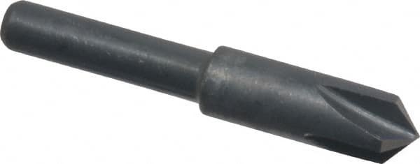 Cleveland - 1/4" Head Diam, 3/16" Shank Diam, 4 Flute 100° High Speed Steel Countersink - Benchmark Tooling