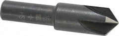 Cleveland - 1/2" Head Diam, 3/8" Shank Diam, 4 Flute 100° High Speed Steel Countersink - Oxide Finish, 1-27/32" OAL, Single End, Straight Shank, Right Hand Cut - Benchmark Tooling