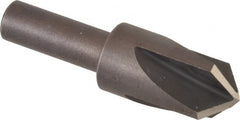 Cleveland - 5/8" Head Diam, 3/8" Shank Diam, 4 Flute 100° High Speed Steel Countersink - Benchmark Tooling