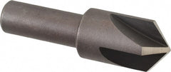 Cleveland - 3/4" Head Diam, 1/2" Shank Diam, 4 Flute 100° High Speed Steel Countersink - Benchmark Tooling