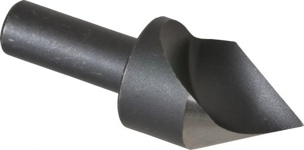 Cleveland - 1" Head Diam, 1/2" Shank Diam, 1 Flute 60° High Speed Steel Countersink - Benchmark Tooling