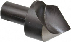 Cleveland - 1-1/2" Head Diam, 3/4" Shank Diam, 1 Flute 82° High Speed Steel Countersink - Oxide Finish, 2-7/8" OAL, Single End, Straight Shank, Right Hand Cut - Benchmark Tooling