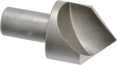 Cleveland - 1-1/2" Head Diam, 3/4" Shank Diam, 1 Flute 90° High Speed Steel Countersink - Benchmark Tooling