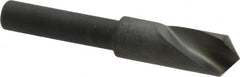Cleveland - 1/4" Head Diam, 3/16" Shank Diam, 1 Flute 100° High Speed Steel Countersink - Benchmark Tooling