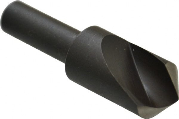 Cleveland - 5/8" Head Diam, 3/8" Shank Diam, 1 Flute 100° High Speed Steel Countersink - Benchmark Tooling