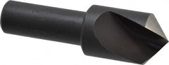 Cleveland - 3/4" Head Diam, 1/2" Shank Diam, 1 Flute 100° High Speed Steel Countersink - Benchmark Tooling