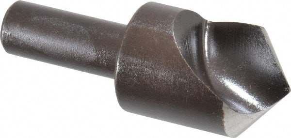 Cleveland - 1" Head Diam, 1/2" Shank Diam, 1 Flute 100° High Speed Steel Countersink - Benchmark Tooling