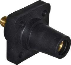 Leviton - 3R NEMA Rated, 600 Volt, 400 Amp, 2 to 4/0 AWG, Female, Threaded Stud, Panel Receptacle - 3.56 Inch Long, Black - Benchmark Tooling